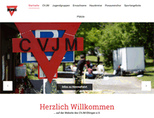 Tablet Screenshot of cvjm-eltingen.de